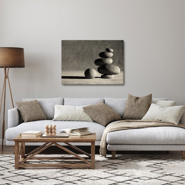 Kép - Szürke kövek (70x50 cm)