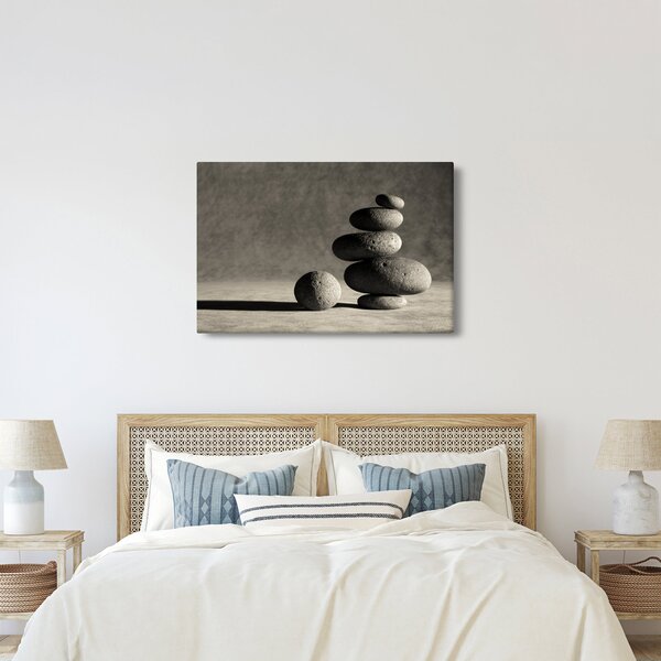Kép - Szürke kövek (90x60 cm)