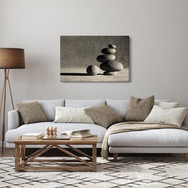 Kép - Szürke kövek (90x60 cm)