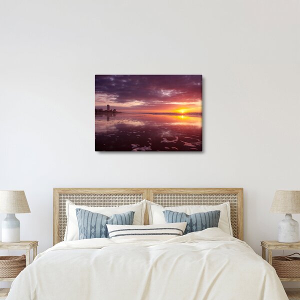 Kép - Strand naplementében (70x50 cm)