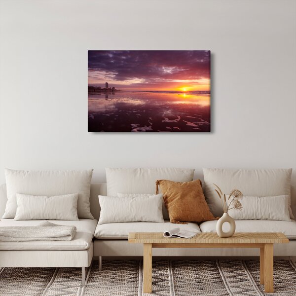Kép - Strand naplementében (90x60 cm)