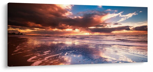 Kép - Esti strand (120x50 cm)