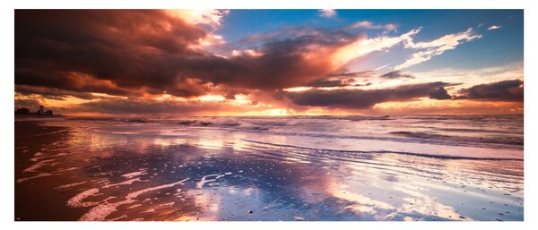 Kép - Esti strand (120x50 cm)