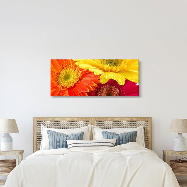 Kép - Virágok Gerbery (120x50 cm)