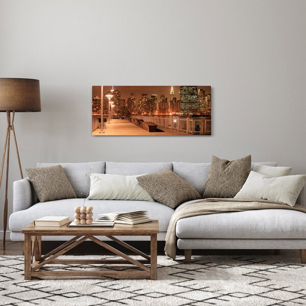 Kép - Éjszakai város (120x50 cm)