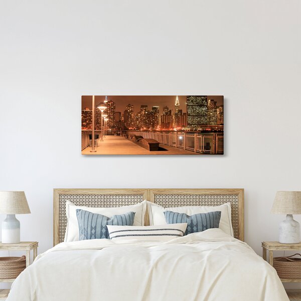 Kép - Éjszakai város (120x50 cm)
