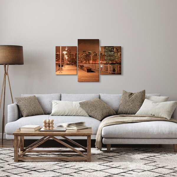 Kép - Éjszakai város (90x60 cm)
