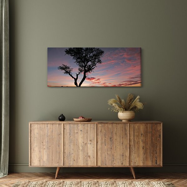 Kép - Fa és vöröses árnyalatok (120x50 cm)