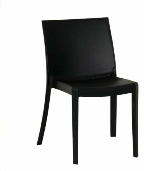 PERLA 46,5x55x82 cm műanyag szék, fekete (23 db)