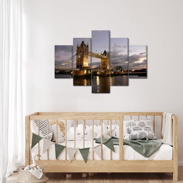 Kép - Tower Bridge éjszaka (150x105 cm)