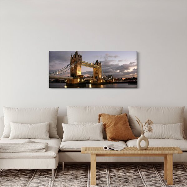 Kép - Tower Bridge éjszaka (120x50 cm)