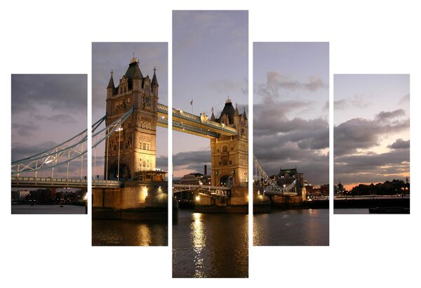 Kép - Tower Bridge éjszaka (150x105 cm)