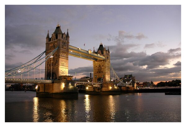 Kép - Tower Bridge éjszaka (90x60 cm)