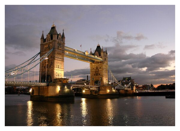 Kép - Tower Bridge éjszaka (70x50 cm)