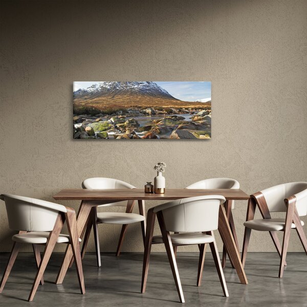 Kép - Hegy a folyóval (120x50 cm)