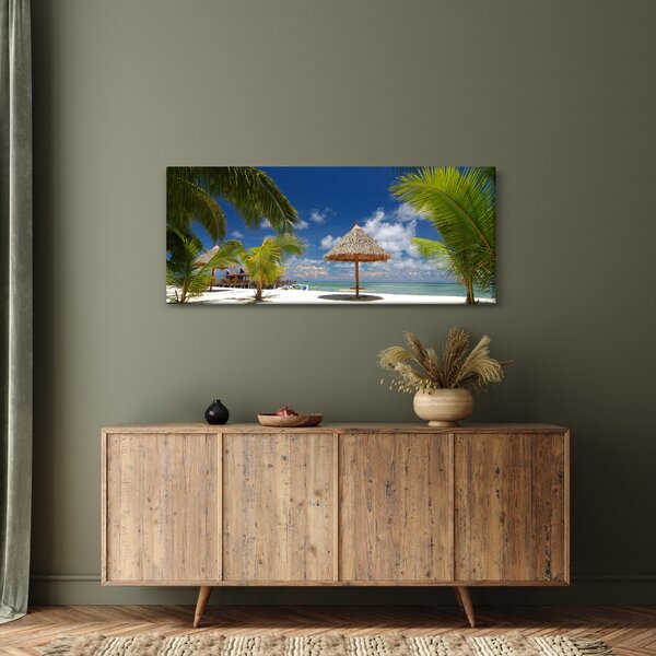 Kép - Fehér homokos strand (120x50 cm)
