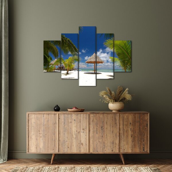 Kép - Fehér homokos strand (150x105 cm)