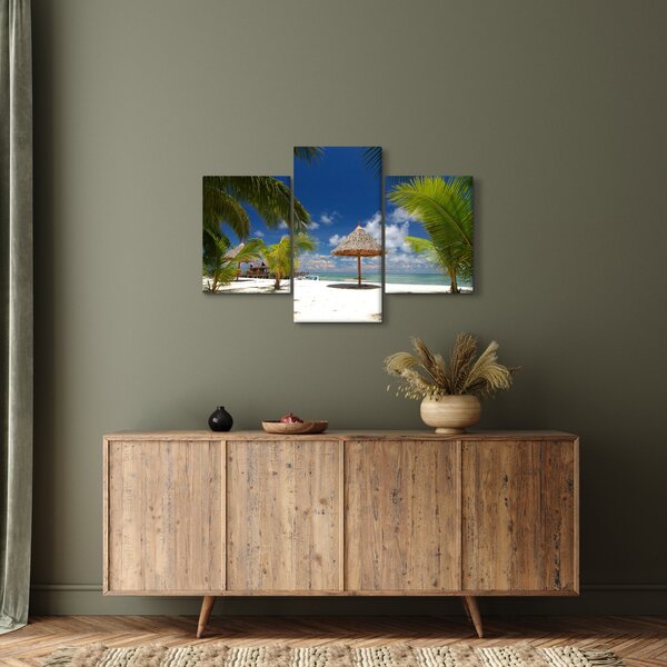 Kép - Fehér homokos strand (90x60 cm)