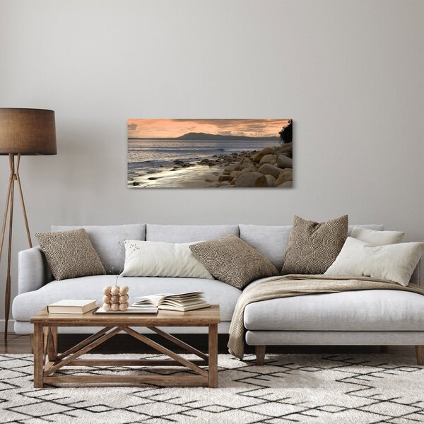 Kép - Tenger és hegyek (120x50 cm)