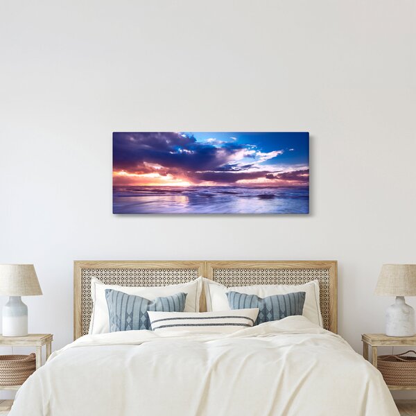 Kép - Naplemente a tengerparton (120x50 cm)
