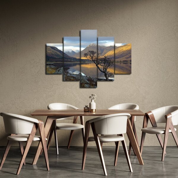 Kép - Hegyek a tónál (150x105 cm)