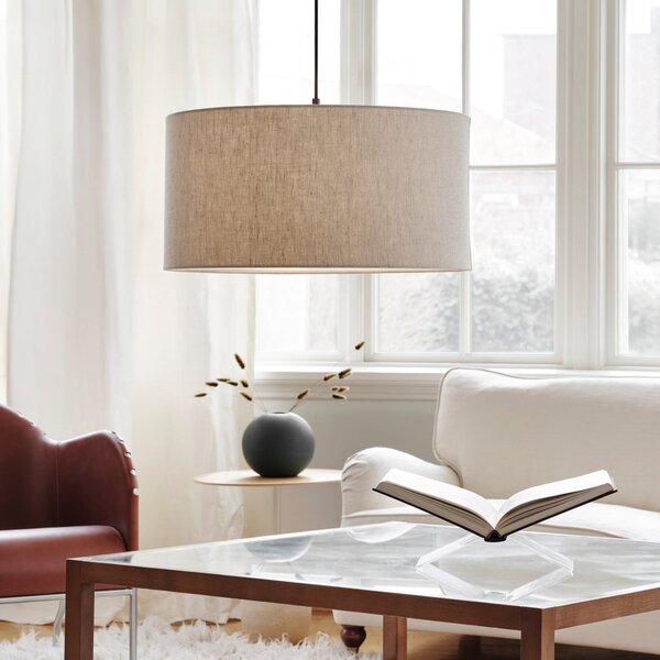 Függőlámpa Belid, Soft, dimmable, Nappali, Szövet / Textília, Skandináv