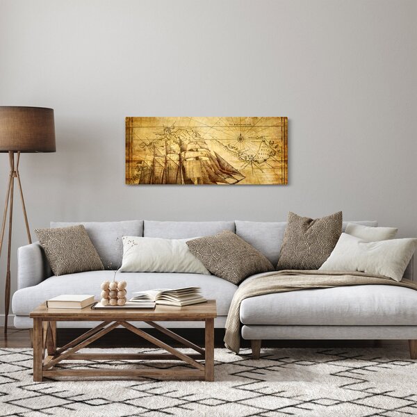 Kép - Régi térkép (120x50 cm)