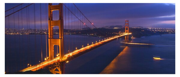 Kép - Golden Gate híd (120x50 cm)