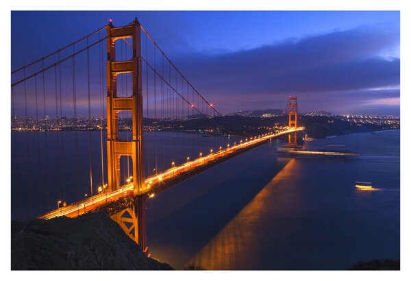 Kép - Golden Gate híd (90x60 cm)