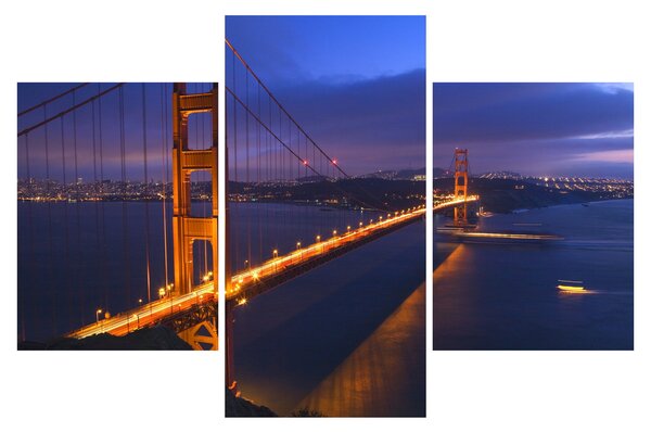 Kép - Golden Gate híd (90x60 cm)