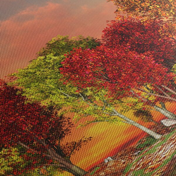 Kép - Színes fák (120x50 cm)