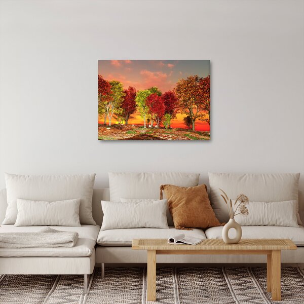 Kép - Színes fák (70x50 cm)