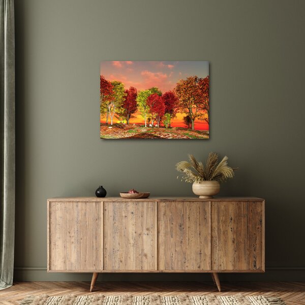Kép - Színes fák (70x50 cm)