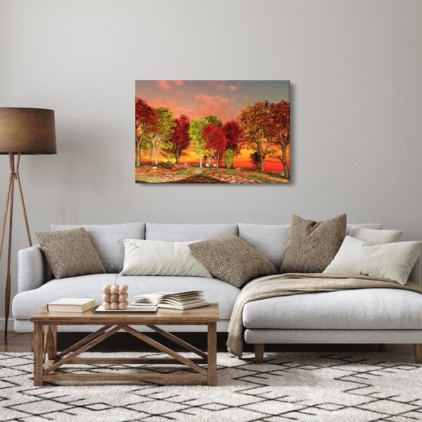 Kép - Színes fák (90x60 cm)