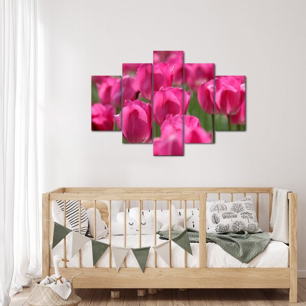 Kép - Rózsaszín tulipánok (150x105 cm)