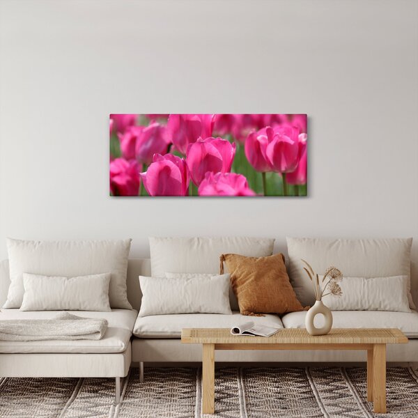 Kép - Rózsaszín tulipánok (120x50 cm)