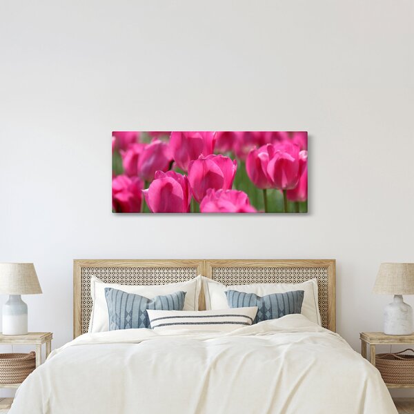 Kép - Rózsaszín tulipánok (120x50 cm)