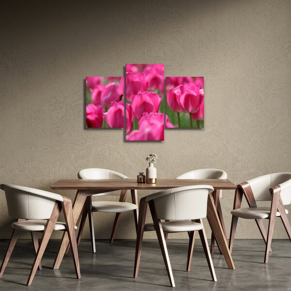 Kép - Rózsaszín tulipánok (90x60 cm)