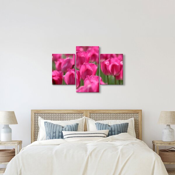 Kép - Rózsaszín tulipánok (90x60 cm)