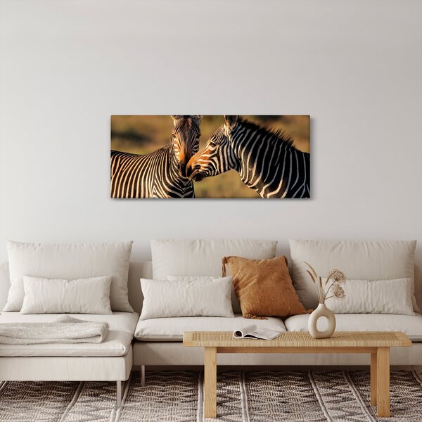 Kép - Két zebra (120x50 cm)