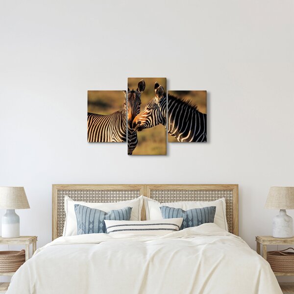Kép - Két zebra (90x60 cm)
