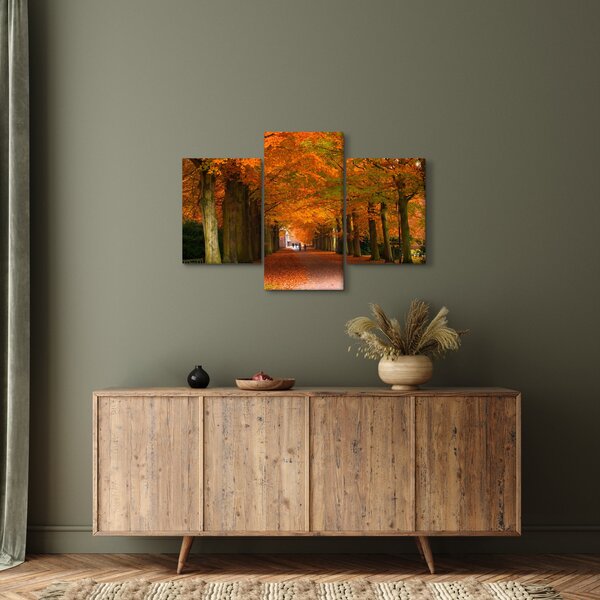 Kép - A Avenue of fák ősszel (90x60 cm)