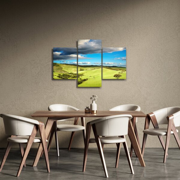 Kép - Zöld táj dombokkal (90x60 cm)