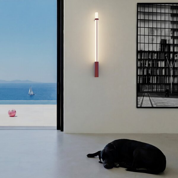 Fali Lámpa DCW, In Fine, dimmable, Piros, Alumínium, Dizájn
