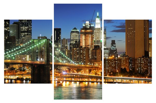 Kép - Híd New Yorkkal (90x60 cm)