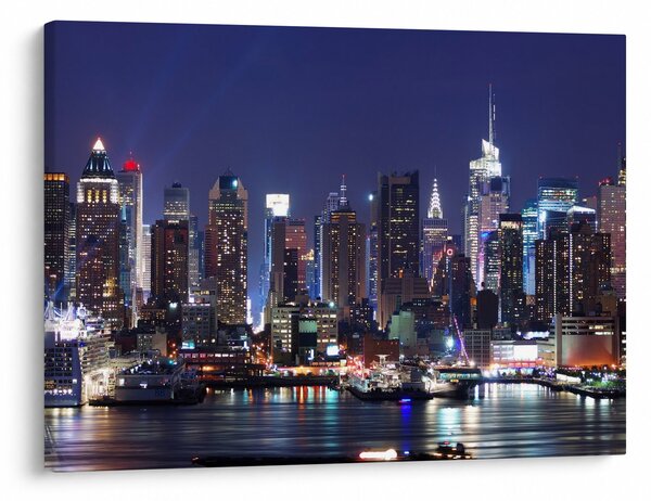 Kép - New York-i felhőkarcolók megvilágítva (70x50 cm)