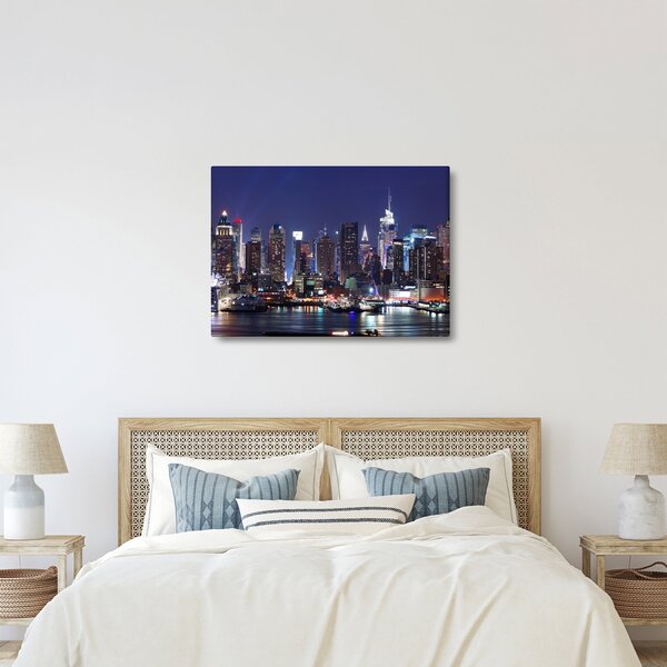 Kép - New York-i felhőkarcolók megvilágítva (70x50 cm)