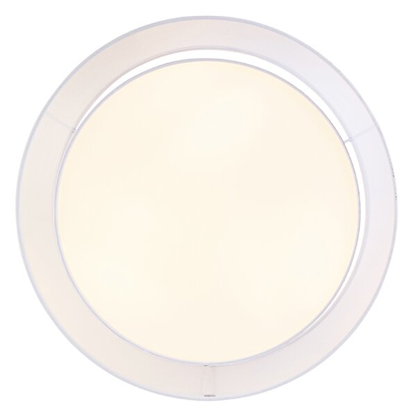 Modern mennyezeti lámpa fehér 50 cm 3-lámpás - Drum Duo