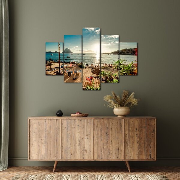 Kép - Strand emberekkel (150x105 cm)