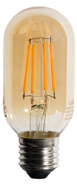 5 darabos E27 szabályozható LED izzó, arany, T45, 4W 300 lm 2200K